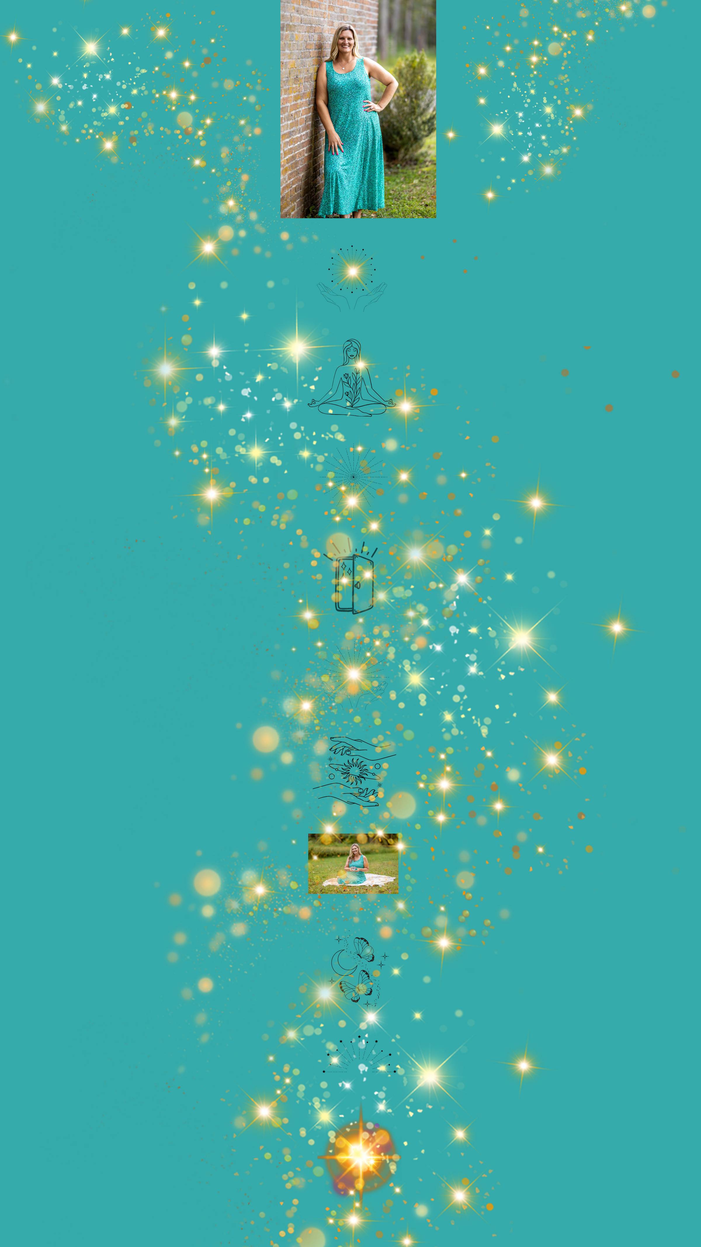 Several golden decorative flowers with pearl accents.