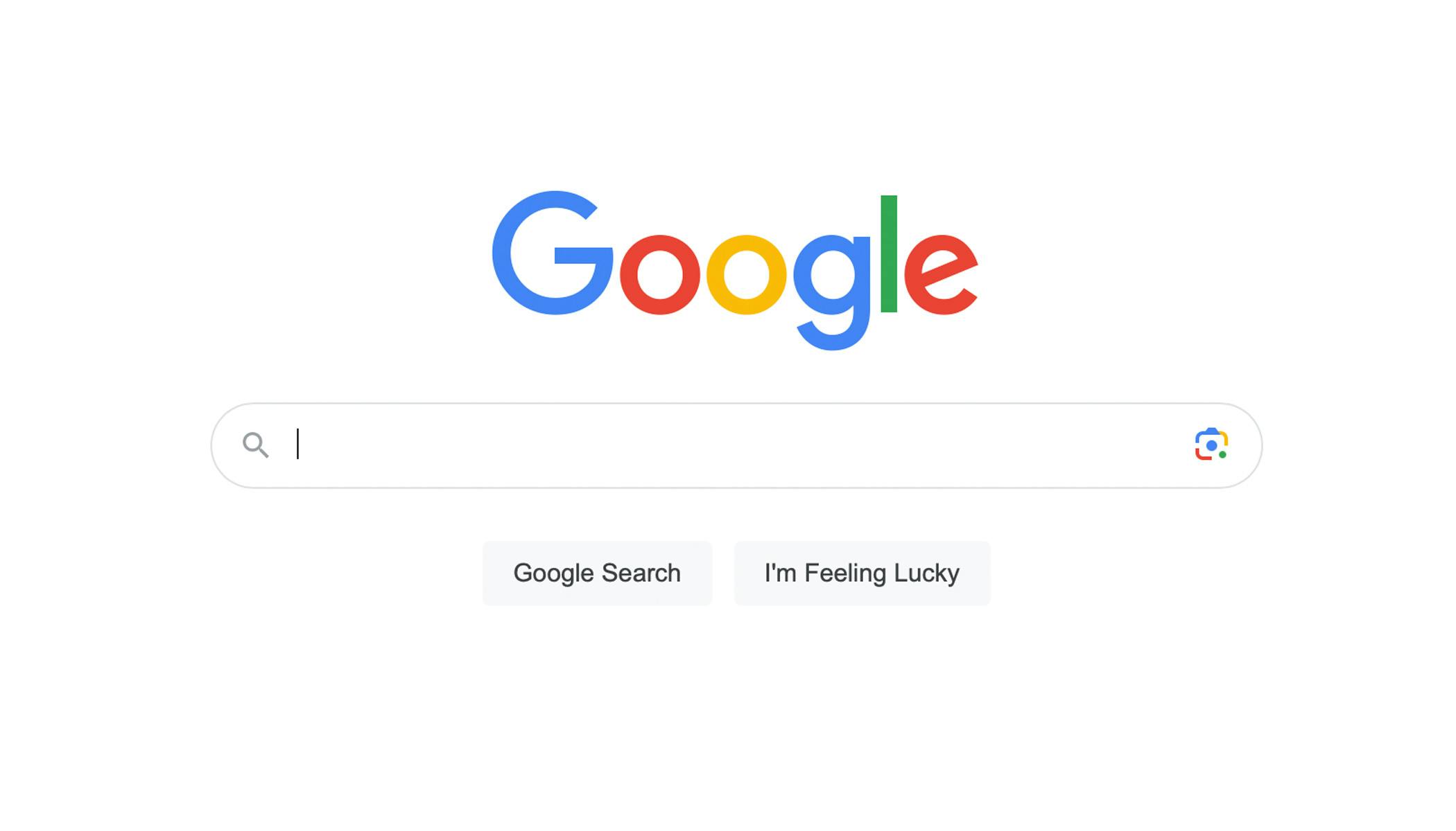 Screenshot of the Google search bar