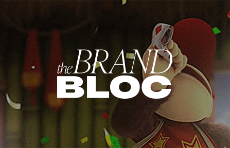 Birthday gif with The Brand Bloc logo