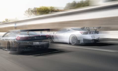 Speed car blur.