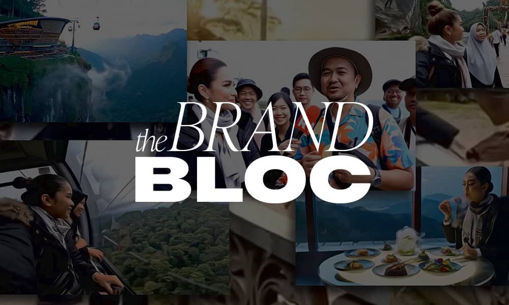 AI video collage with The Brand Bloc logo