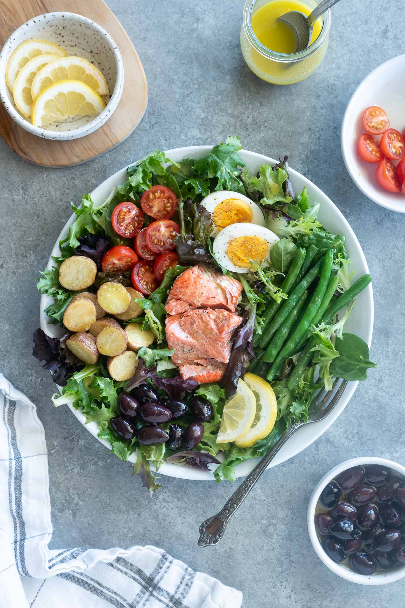 salmon nicoise salad