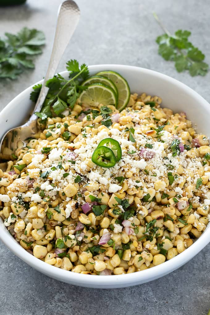 Mexican street corn salad