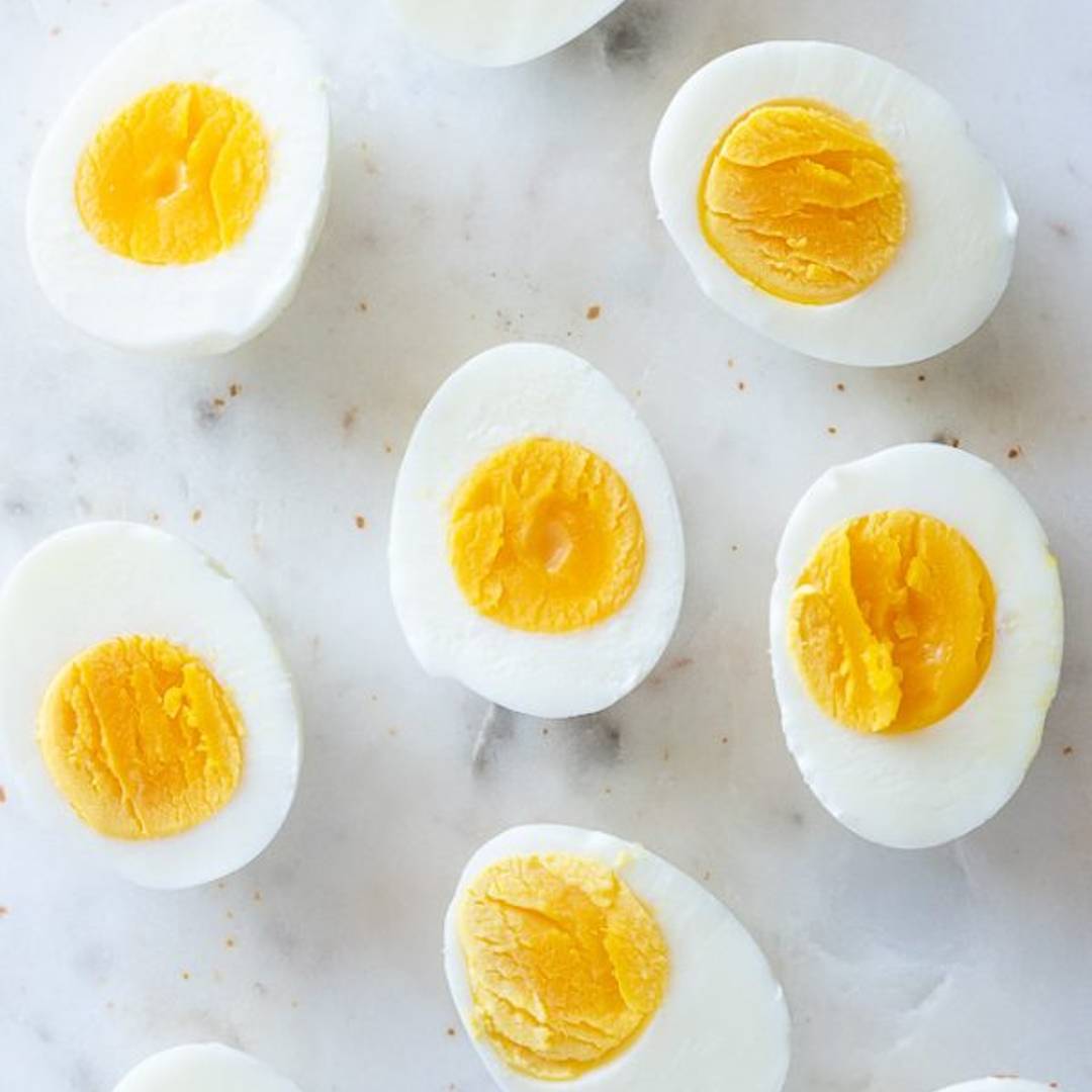 Hard boiled eggs