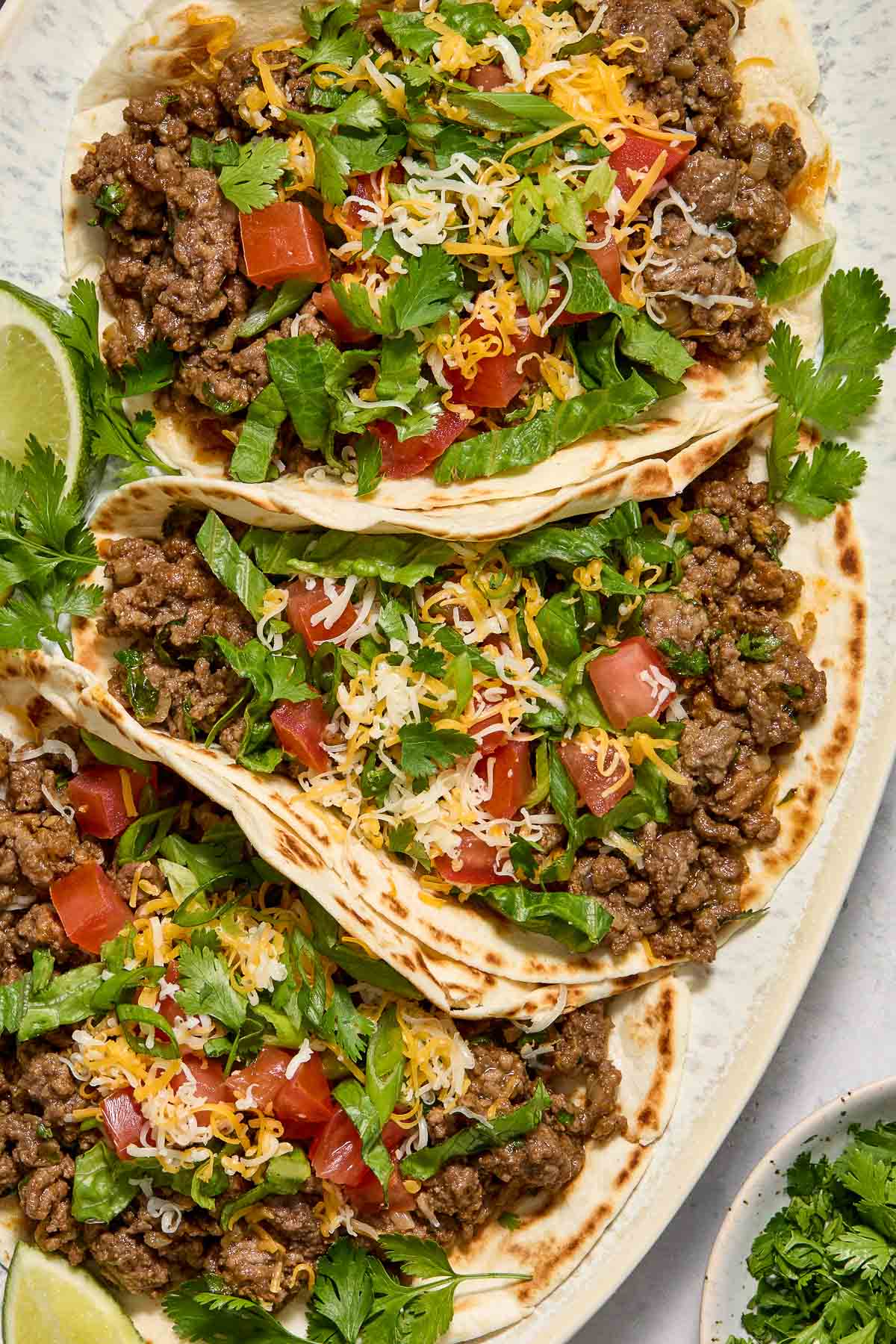 Ground beef tacos