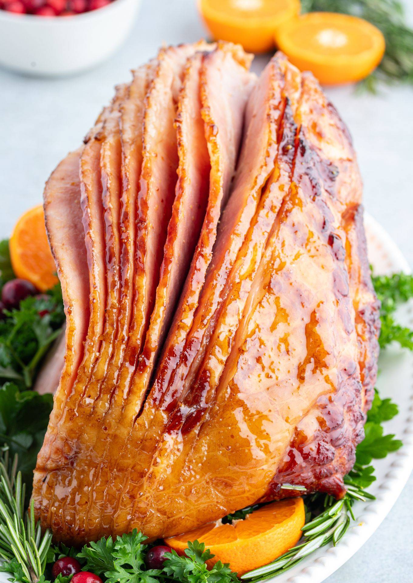 Glazed ham