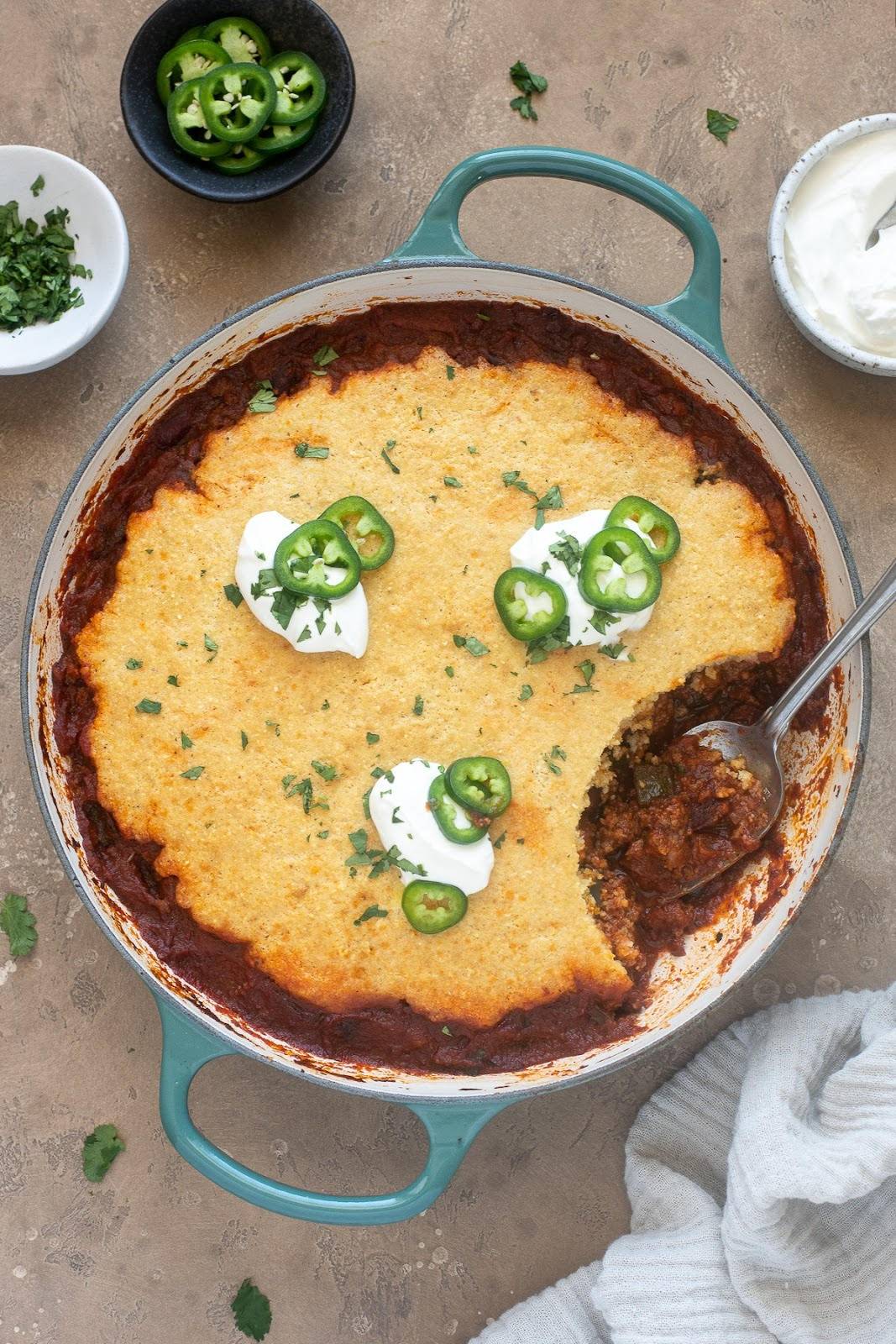 Chili Cornbread Casserole