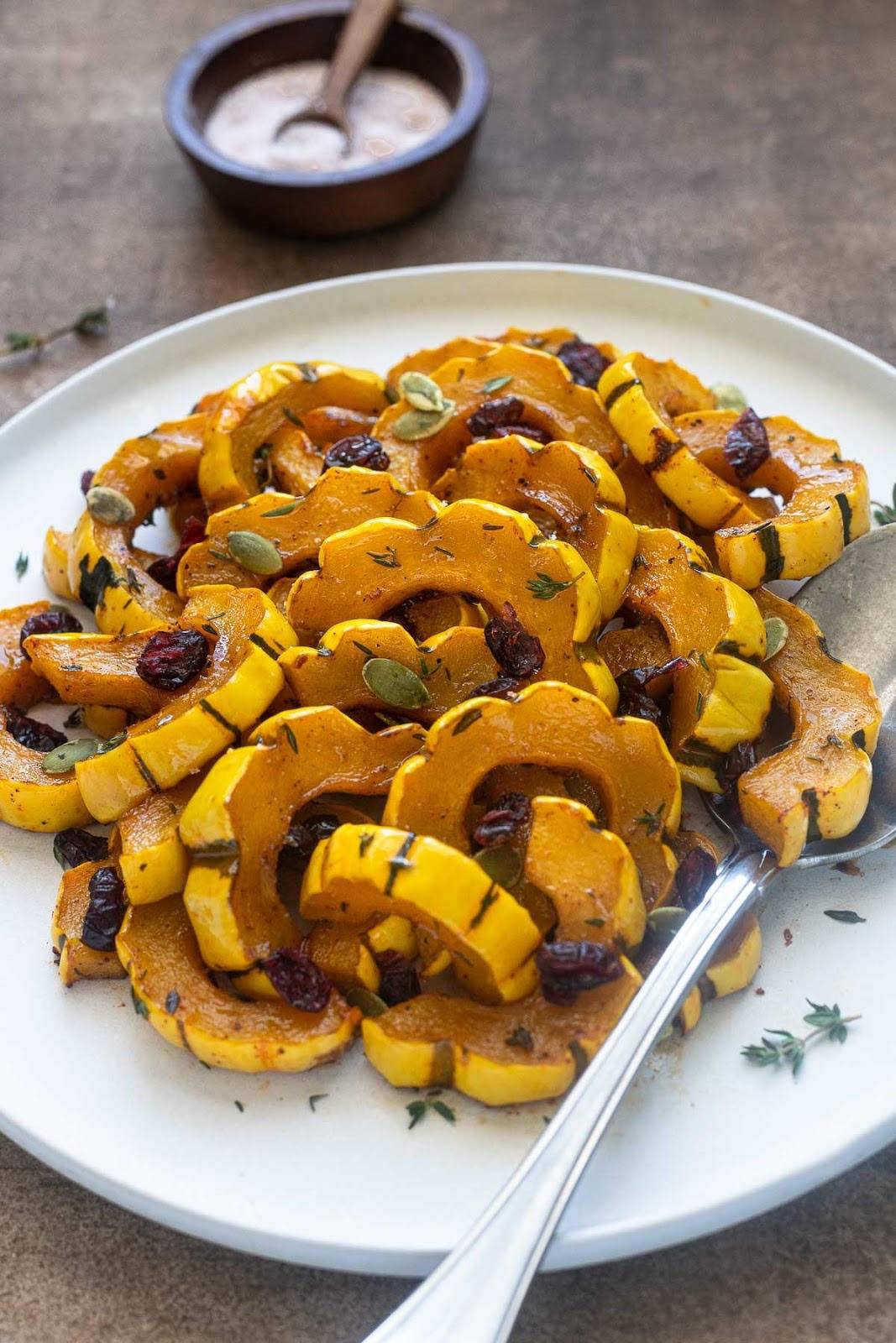 Maple Roasted Delicata Squash