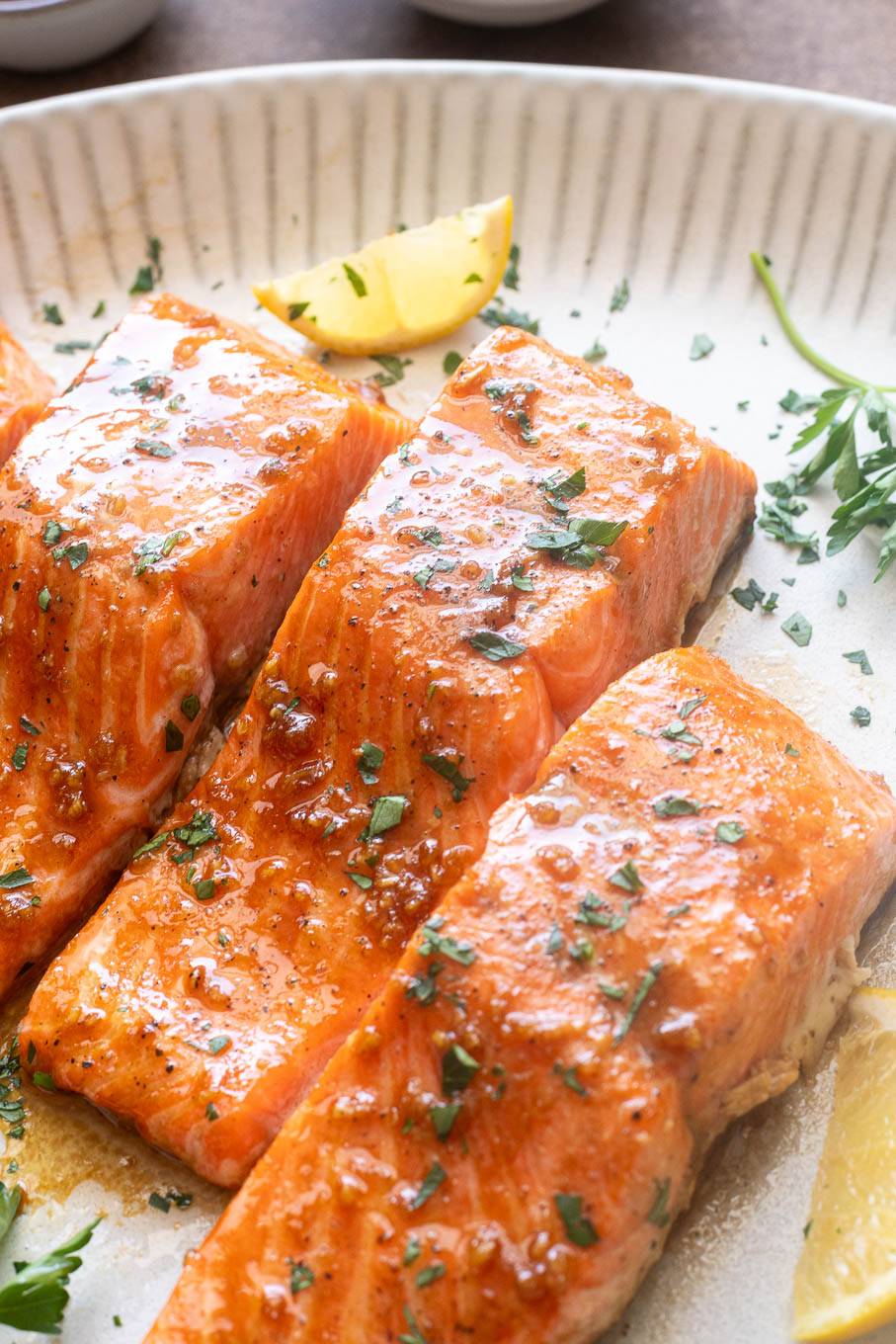 Honey garlic salmon