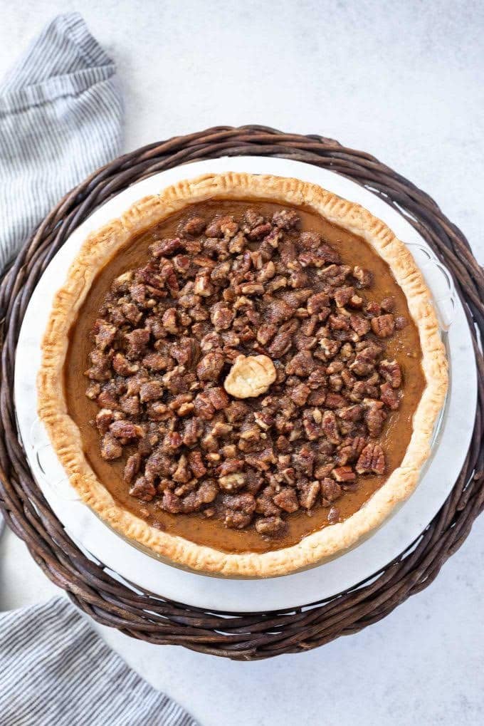 Pumpkin Pecan Pie