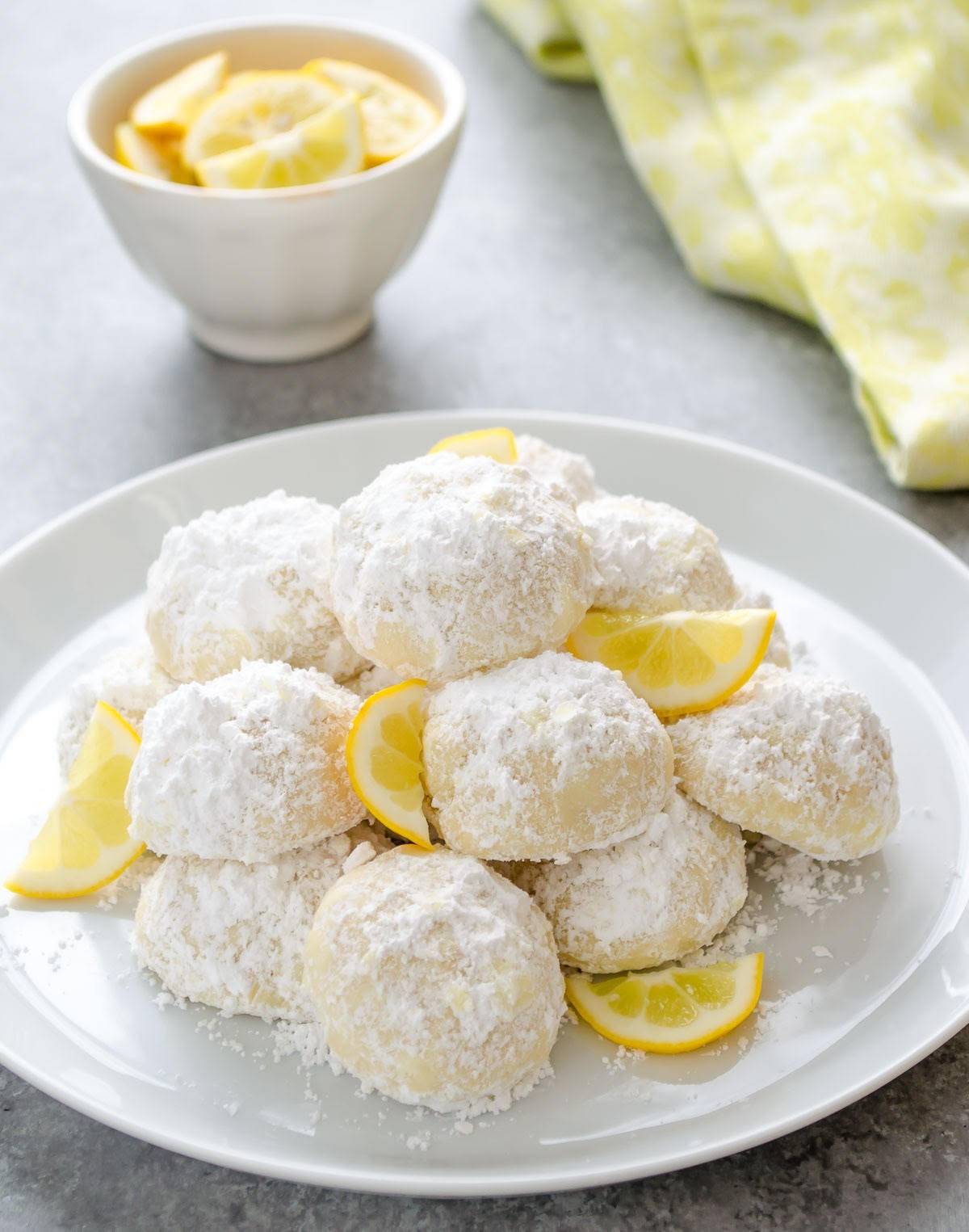 Meyer Lemon Greek Butter Cookies