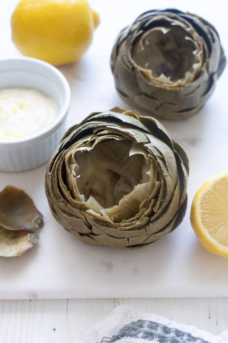 Artichokes and lemons