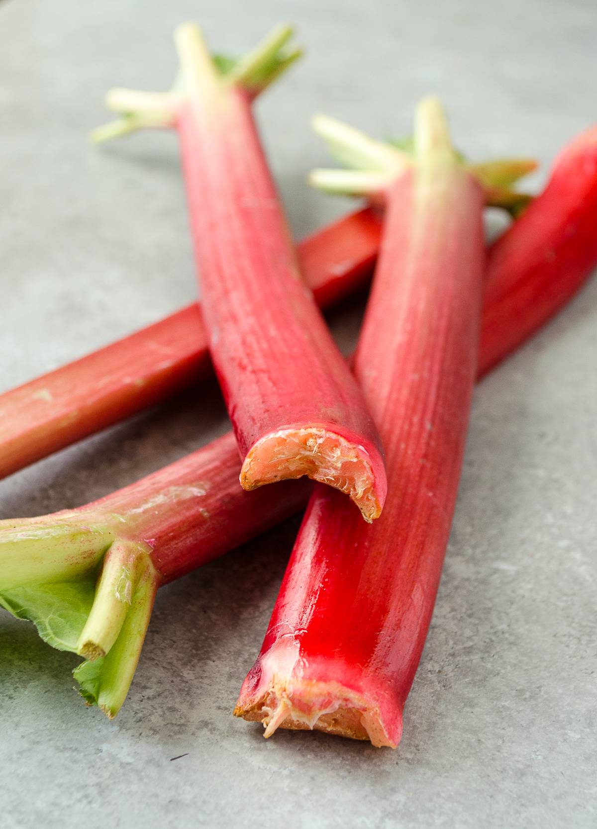 Rhubarb stalks