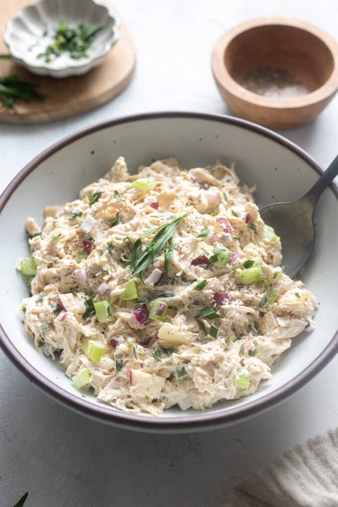 Tarragon Chicken Salad with Apples