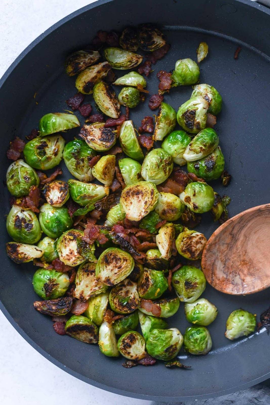 Easy Brussels Sprouts and Bacon