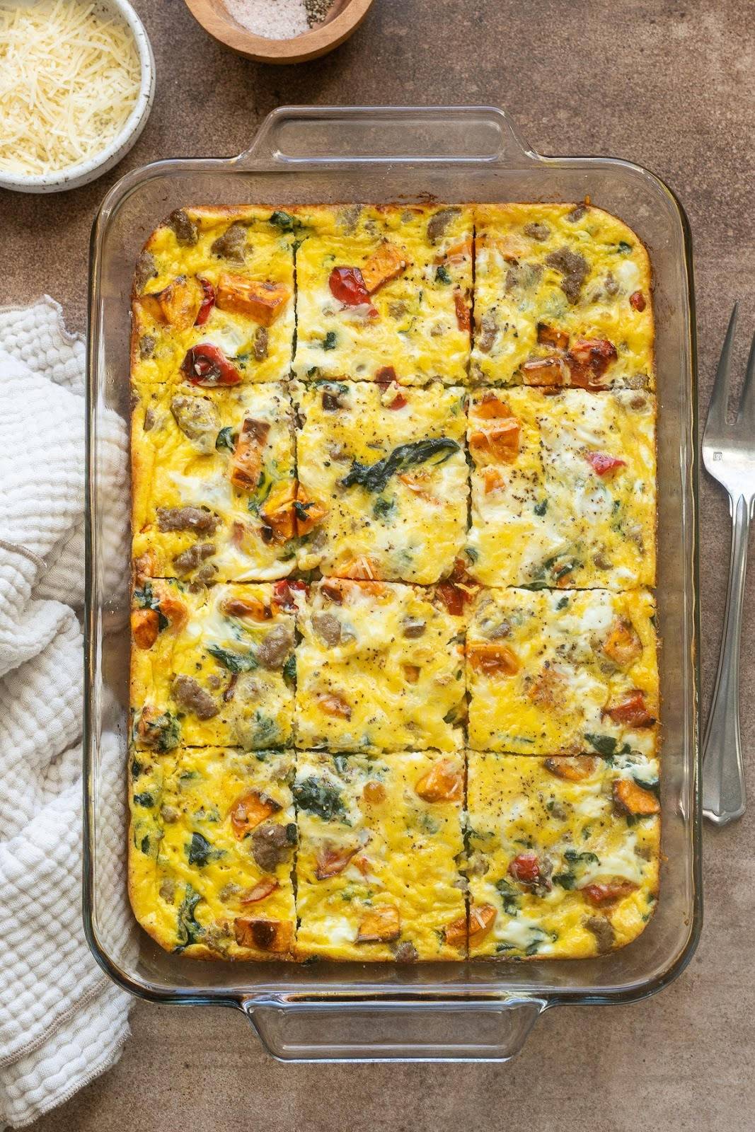 Sausage, Sweet Potato, and Egg Breakfast Casserole