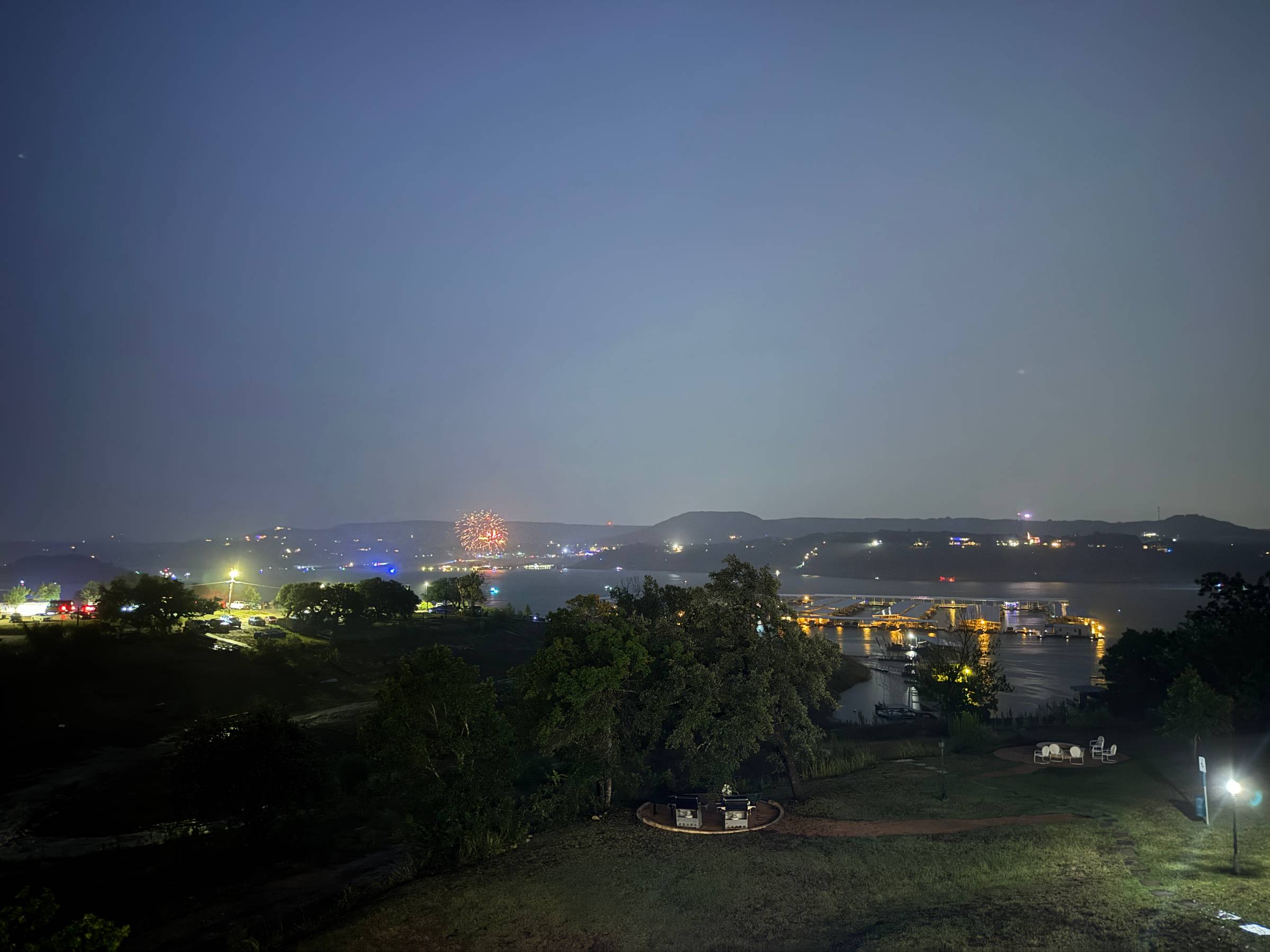 Fireworks on Lake Travis