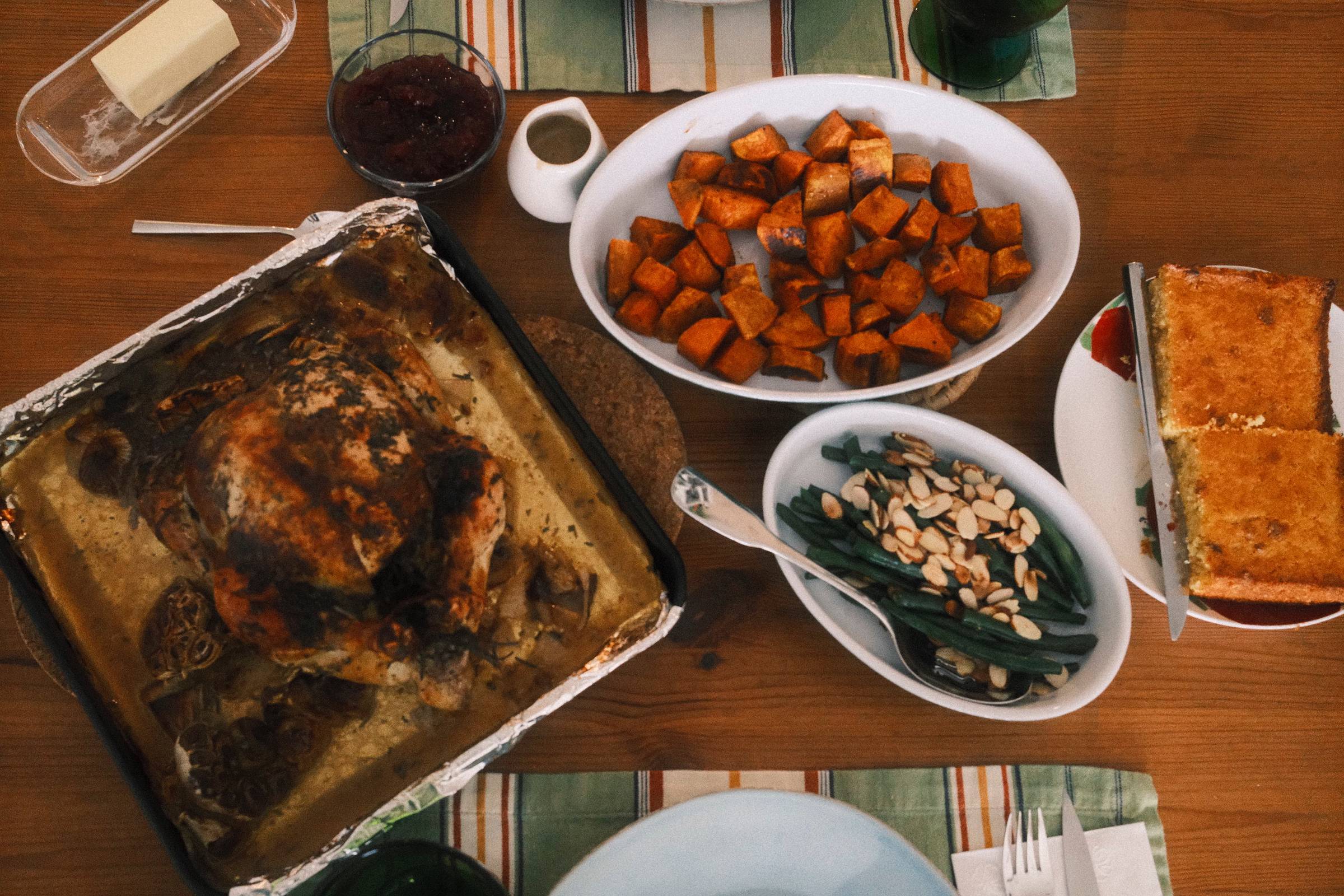 A simple Thanksgiving feast