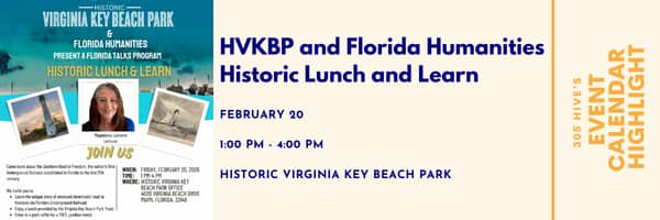 HVKBP and Florida Humanities Historic Lunch and Learn