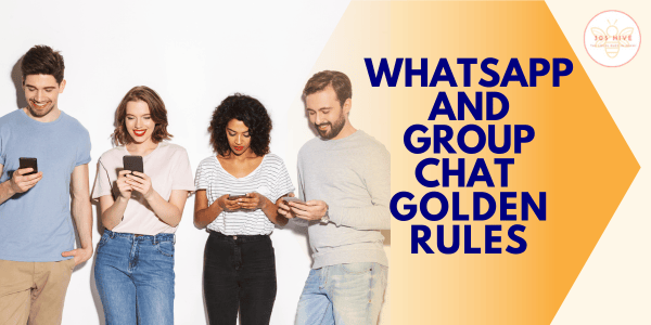 What to do and what not to do in group chats graphic