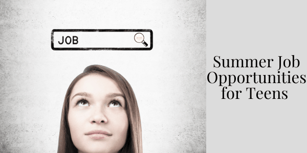 Teen summer jobs