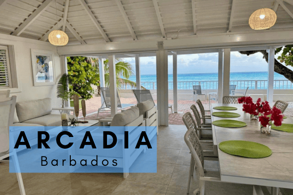 Arcadia Barbados beachfront villa view