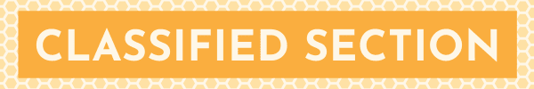 Classified section banner