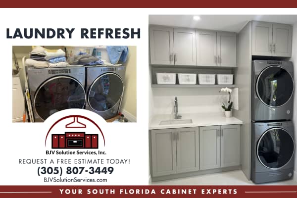 BJV Solution Services, spring refresh, custom cabinets
