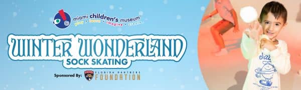 Miami Children’s Museum, Winter Wonderland Sock Skating