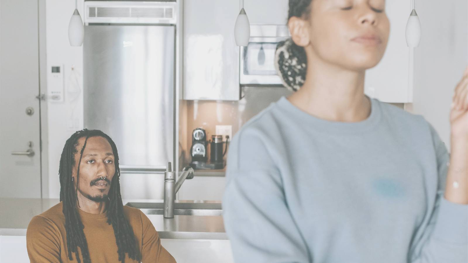 couple practicing awareness before an argument starts