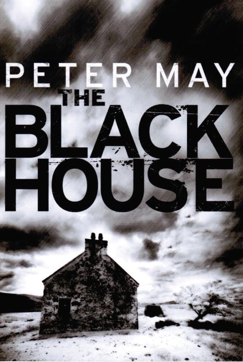 Cover of The Black House: a big moody sky with a crumbling stone cottage