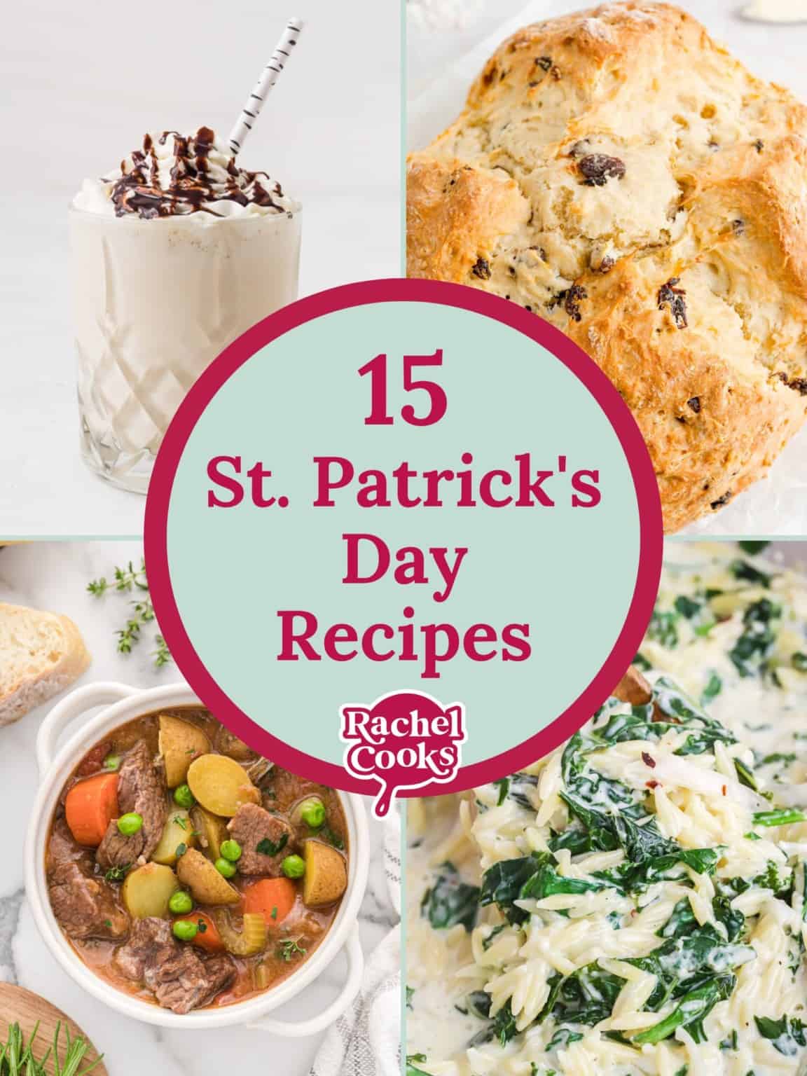 St patrick's day recipes graphic.