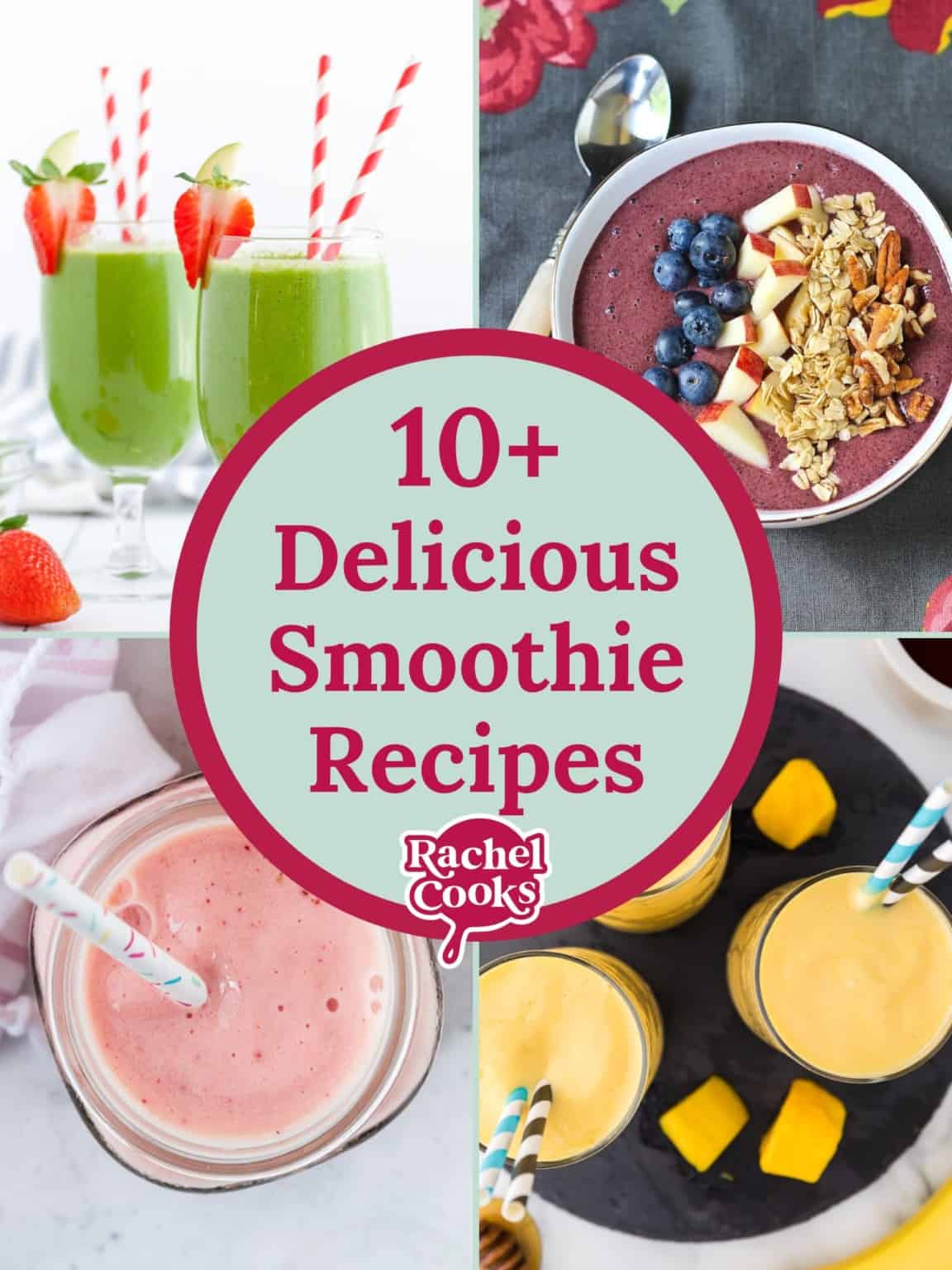 Smoothie recipes graphic.
