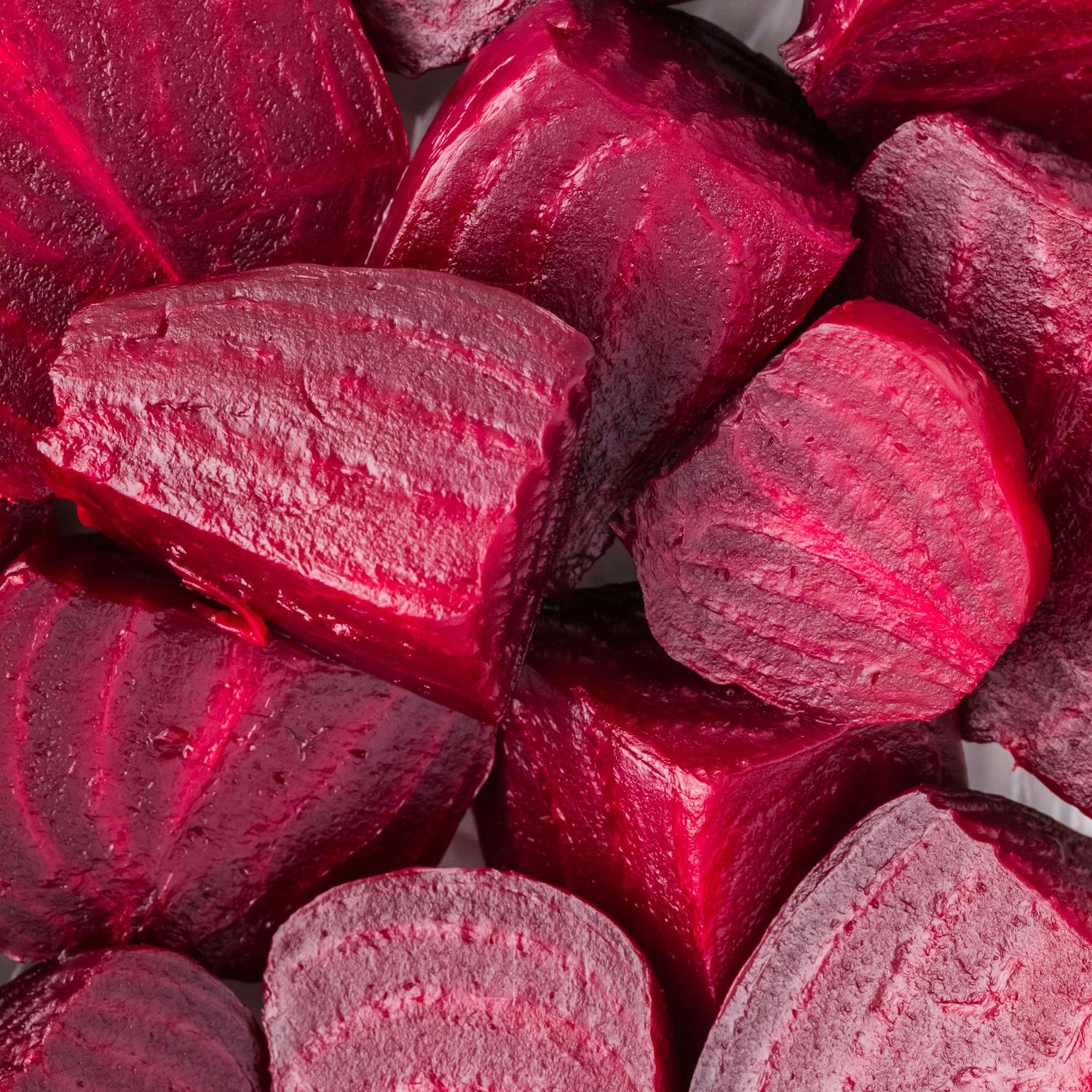 Instant pot beets, cut in quarters.