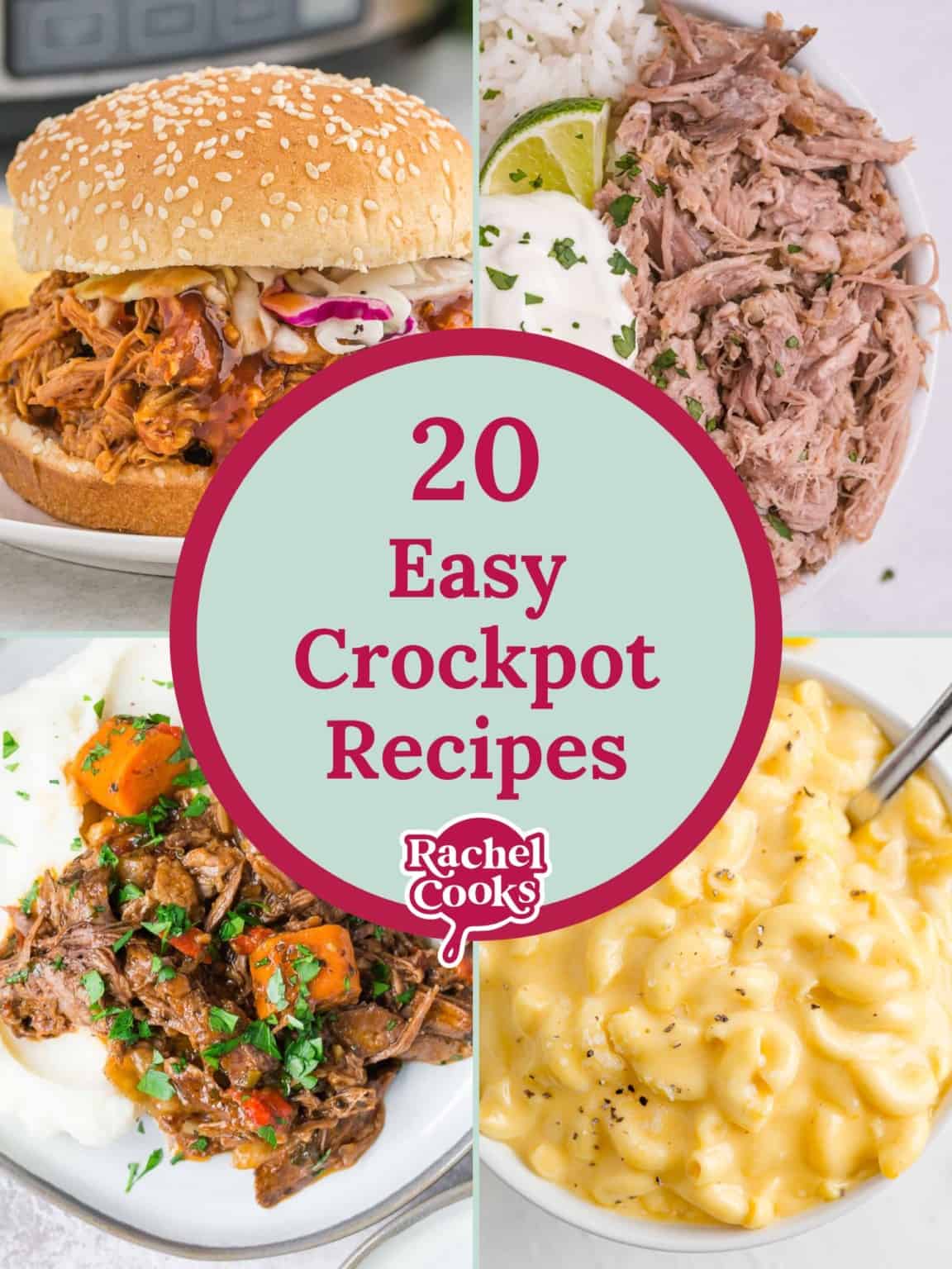 Slow cooker recipes graphic.