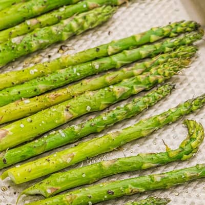 Roasted asparagus.