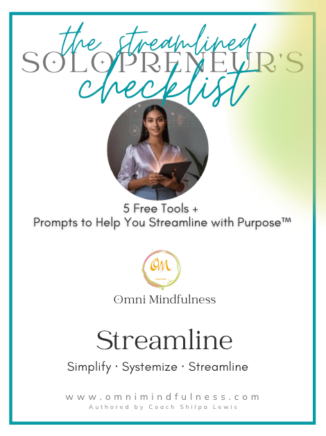 Streamlined Solopreneur Checklist™