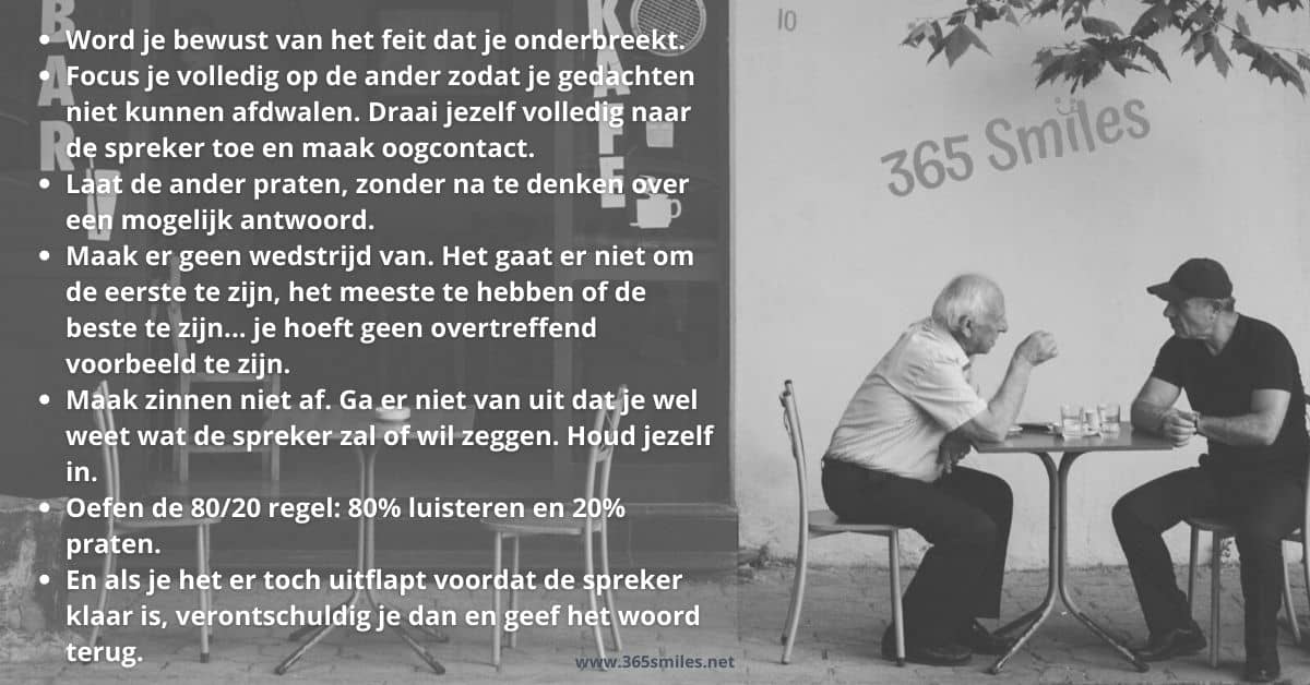 Trucjes om aandachtig te luisteren