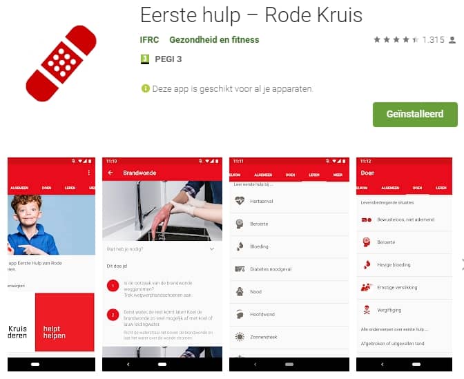 Rode kruis - ehbo app