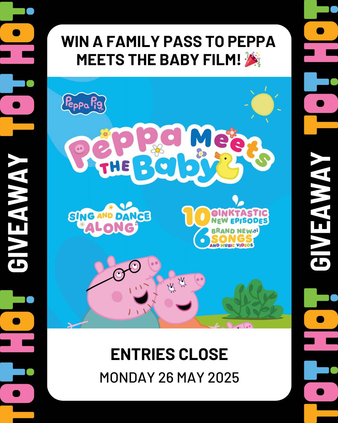 Win a Family Pass to Peppa Meets the Baby Film