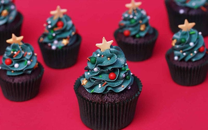 Christmas cupcakes