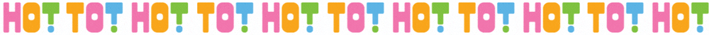 Tot Hot or Not logo ticker tape animation