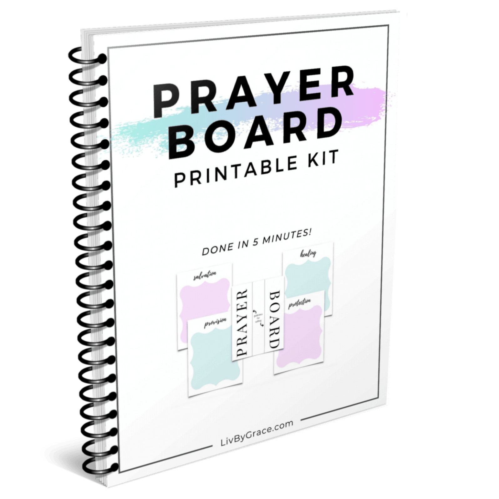 Prayer Board Starter Kit Orange, Blue, Yellow Prayer Board Template 