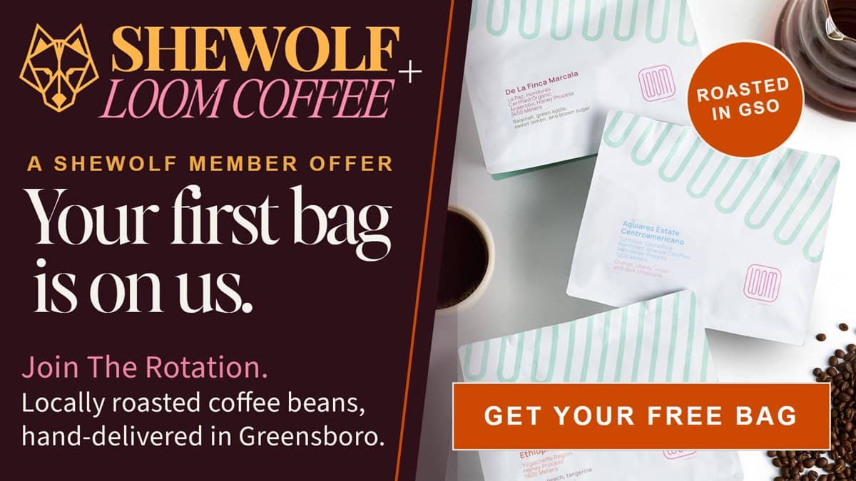 SheWolf + Loom Coffee: your first bag is on us