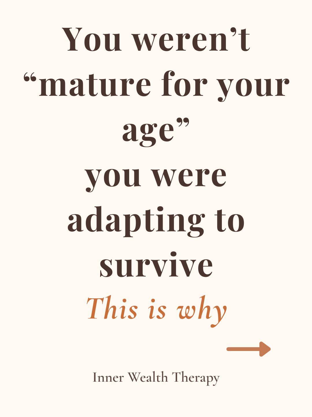 You were called mature

but your system was adapting

That pattern doesn’t disappear
just because you understand it

If this feels familiar
you can start with the Integrate Reset
Link in my bio

This is the stage where things begin to shift

Ana 

#highfunctioningwomen #highfunctioninganxiety #highfunctioningburnout #childhoodtraumasurvivor #posttraumaticgrowthandrecovery