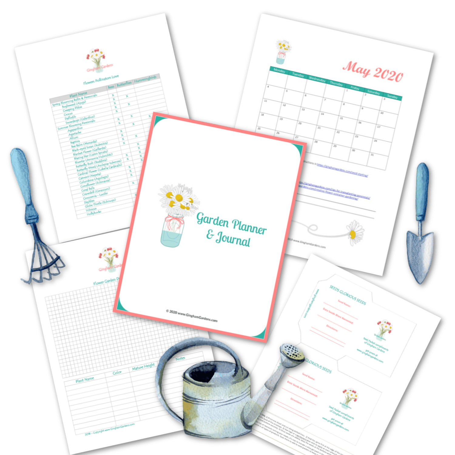 DIY Garden Journal and Planner - Gingham Gardens