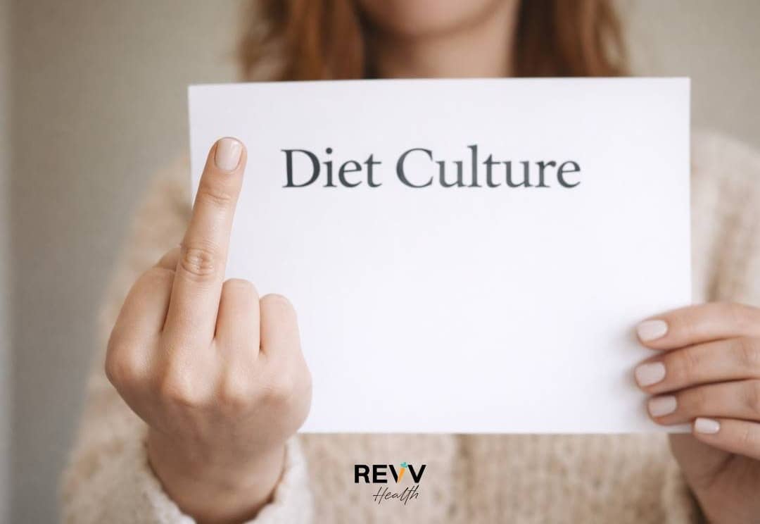 Diet culture with a middle finger