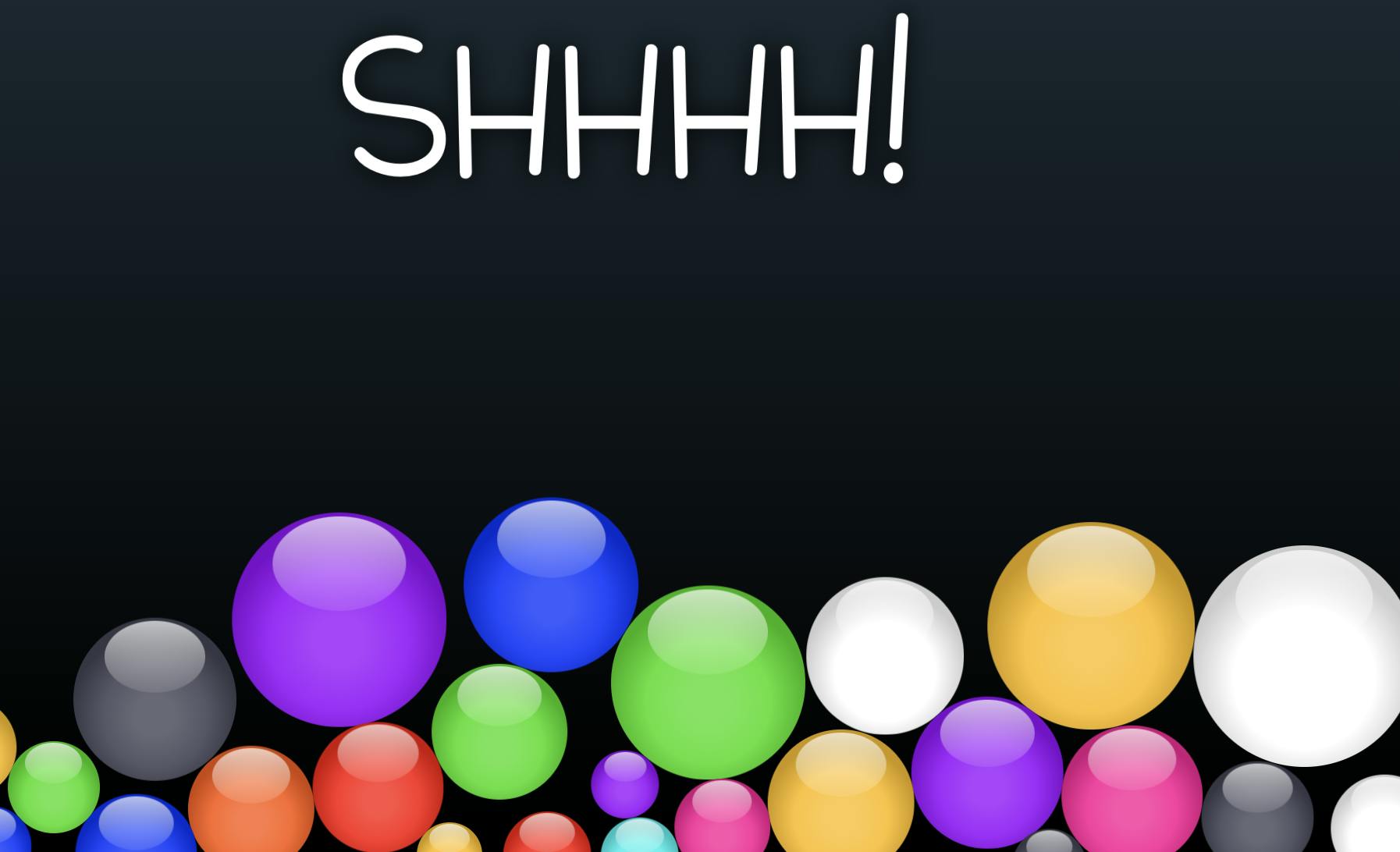 Image of Bouncy Balls web page. 