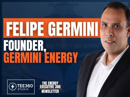 Photo and name of Felipe Germini, Founder of Germini Energy