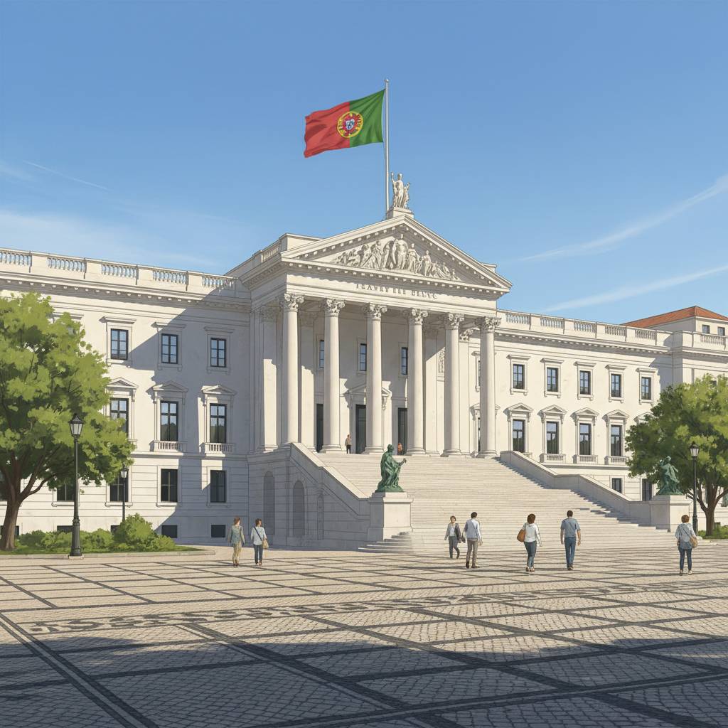 AI generated image of Portuguese Parliament